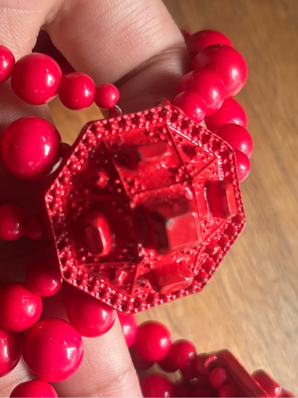 Bold Red Statement Necklace